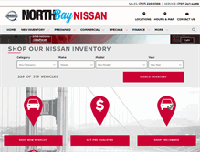 Tablet Screenshot of northbaynissan.com